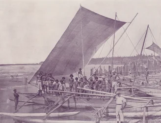 Native Fishing Boats, Ceylon