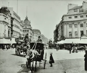Oxford Circus, Westminster LB: looking east, 1890