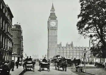 Parliament Square, Westminster: looking to Bridge Street, 1895