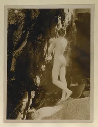 Photograph of Alistair Graham Naked, Kept with His Letter to Evelyn Waugh