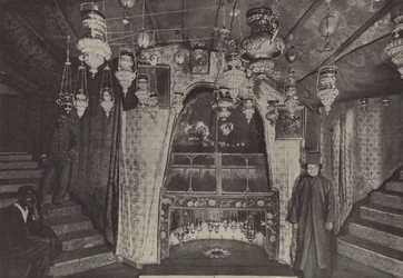 Place of the manger in the grotto