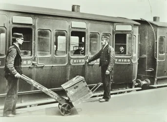 Platform Porters at a Railway Station, 1885