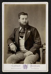 Portrait of Mr Godfrey Freeman, indigo planter, Lohurria, Bihar, photographed in Calcutta