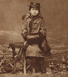 Princess May, the future Queen Mary, when she was six