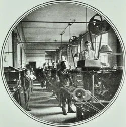 Printing department, Bank of England, Threadneedle Street, City of London, 1890