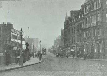Putney Bridge: Approach Road from Putney High Street, 1898