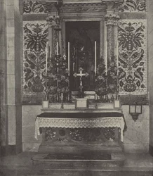 Side altar, Latin Church, Nazareth, supposed to stand over the site of Joseph