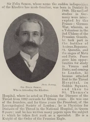 Sir Felix Semon, Who is Attending the Khedive