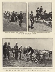 The Army Manoeuvres at Vitry, the Tsar at the Manoeuvres at Vitry, Examining the New French Gun