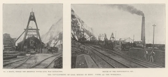 The Development of Coal Mining in Kent, Views at the Workings