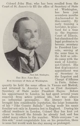 The Honourable John Hay, New Secretary of State at Washington