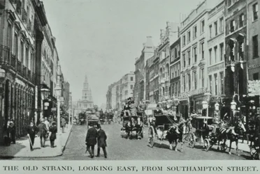 The Old Strand, looking east, from Southampton Street, c.1890