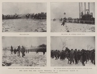 The Race for the Grand National in a Snowstorm, 29 March