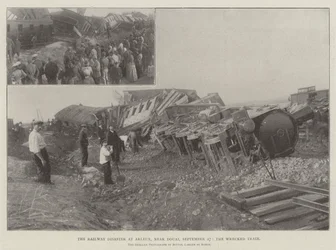 The Railway Disaster at Arleux, Near Douai, 27 September, the Wrecked Train