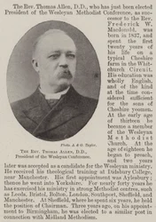 The Reverend Thomas Allen, DD, President of the Wesleyan Conference