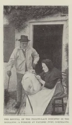 The Revival of the Pillow-Lace Industry in the Midlands, a Worker at Paulers Pury, Northants