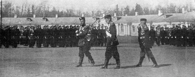 The Tsar and Grand Duke Michaelovitch Walking on the Parade Ground in St. Petersburg