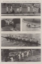 The University Boat Race, Practice of the Crews at Henley and Cookham