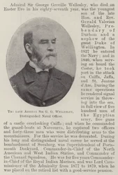 The late Admiral Sir G G Wellesley, Distinguished Naval Officer