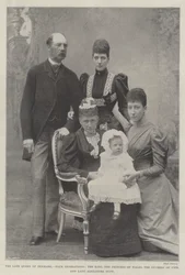 The late Queen of Denmark, Four Generations, the King, the Princess of Wales, the Duchess of Fife, and Lady Alexandra Duff