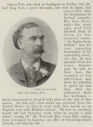 The Late Signor Foli