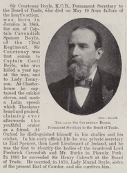 The late Sir Courtenay Boyle, Permanent Secretary to the Board of Trade