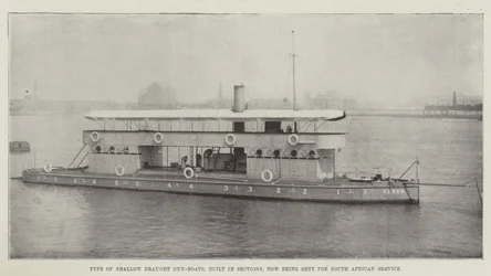 Type of Shallow Draught Gun-Boats, built in Sections, now being sent for South African Service