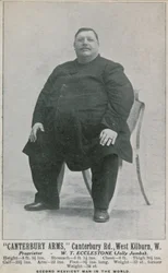 W T Ecclestone - Jolly Jumbo; the second heaviest man in the world