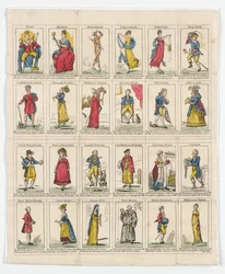 24 Twelfth Night Characters, 1818