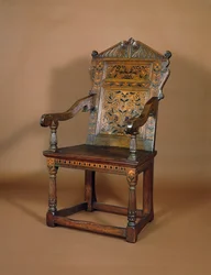 A Charles I Armchair, Mid 1600s