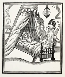 A Full, True and Particular account, illustration from Chap-books of the Eighteenth Century by John Ashton, pub. 1882