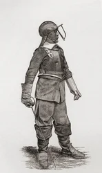 A Light Horseman from the Time of Oliver Cromwell, from 