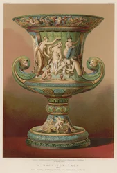 A Majolica Vase from The Royal Manufactory, of Meissen, Saxony