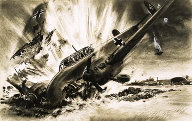 A Messerschmitt Crash Lands