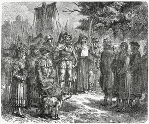 A Robber Knight exacting Tribute, 1882