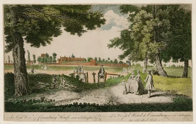 A South View of Canonbury House, near Islington