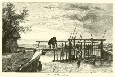 A Weir, with Movable Bridge