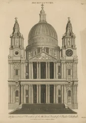 A Geometrical Elevation of the Western Front of St Paul