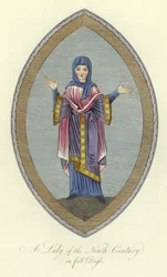 A Lady of the 9th Century in Full Dress