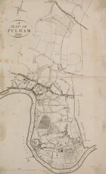 A Map of Fulham, London, 1813