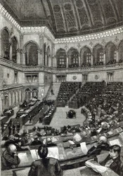 A night sitting in the Italian Chamber of Deputies, from 