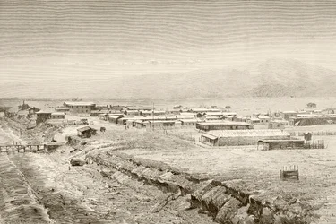 A Nineteenth Century Overall View of Mejillones, Chile