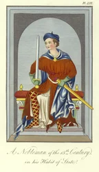 A Nobleman of the 13th Century in His Habit of State
