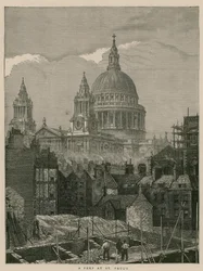 A peep at St Pauls, London