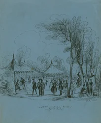 A sketch in Jenkins Gardens, Regents Park, London