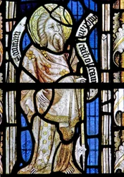 A south window depicting St Matthew