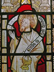 A south window depicting St Philip