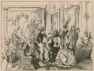 A theatrical green-room