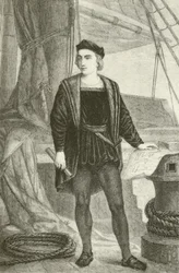 A young Christopher Columbus, Genoese explorer