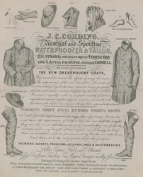 Advert for J C Cording, Waterproofer and Tailor